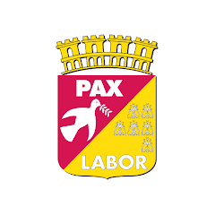 Blason du Lamentin : colombe et mot PAX, six abeilles et mot LABOR