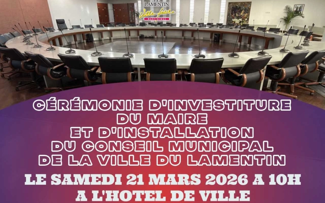 Investiture du Maire et installation du Conseil Municipal du Lamentin